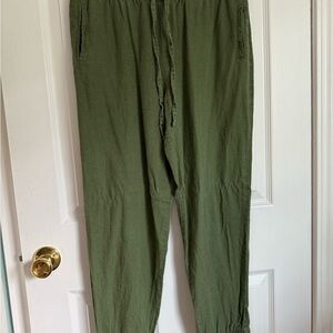 Love Tree Green Jogger Sweatpants with Elastic Waistband